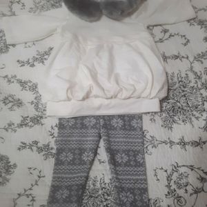 Camilla Winter Holiday Fur Fair Isle Outfit 12 Mo.